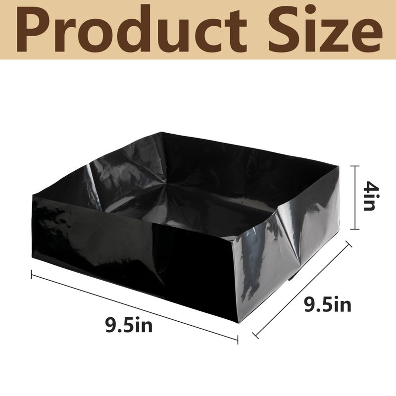 Adnee 12 Pcs Mushroom Monotub Liners-9.5"" x 9.5"" x 4"" Monotub Liner Fit Up to 28 Quart Monotub-Monotub Plastic Liners for Mushroom Growing Supplies Liner Replacement - Image 2